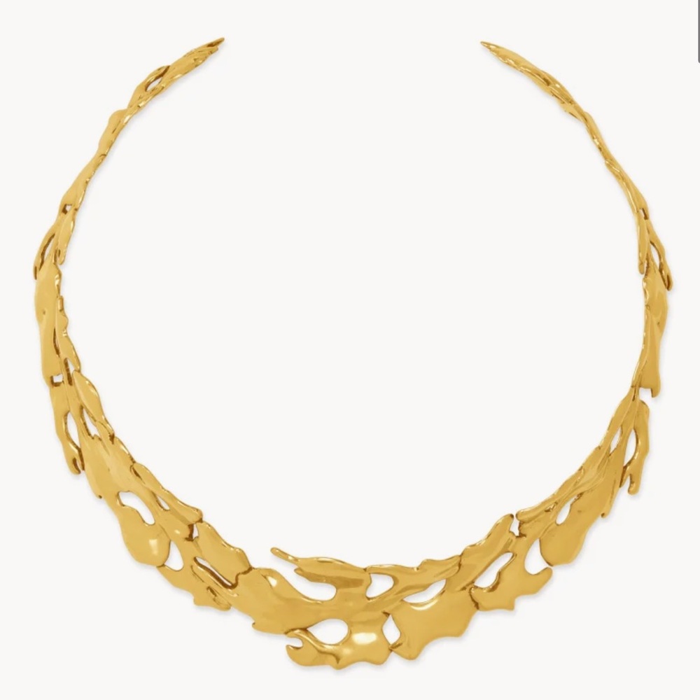 Kendra Scott Savannah Collar Necklace Vintage Gold